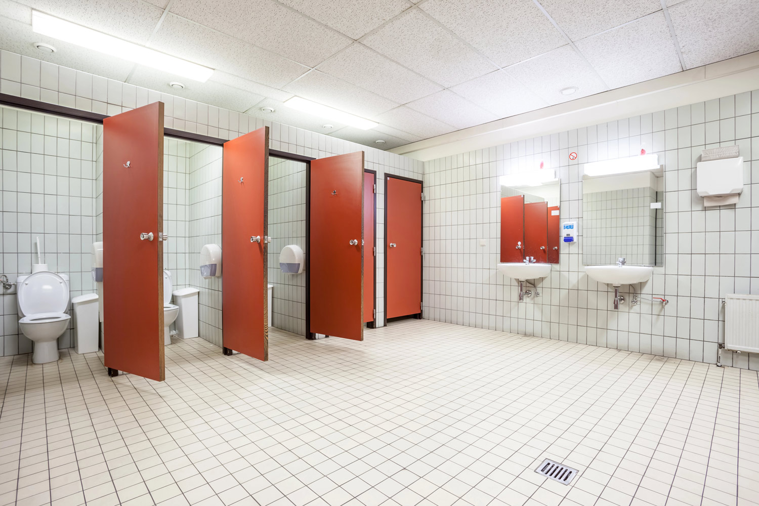 pareti modulari bagni pubblici