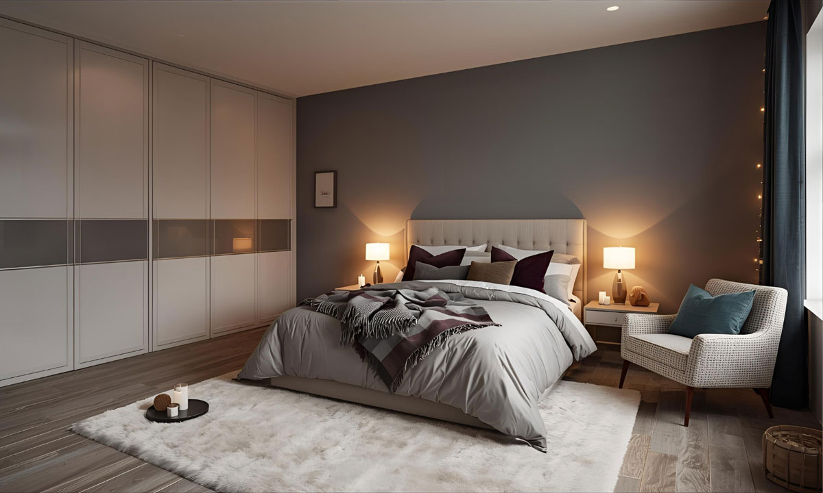 camera da letto invernale