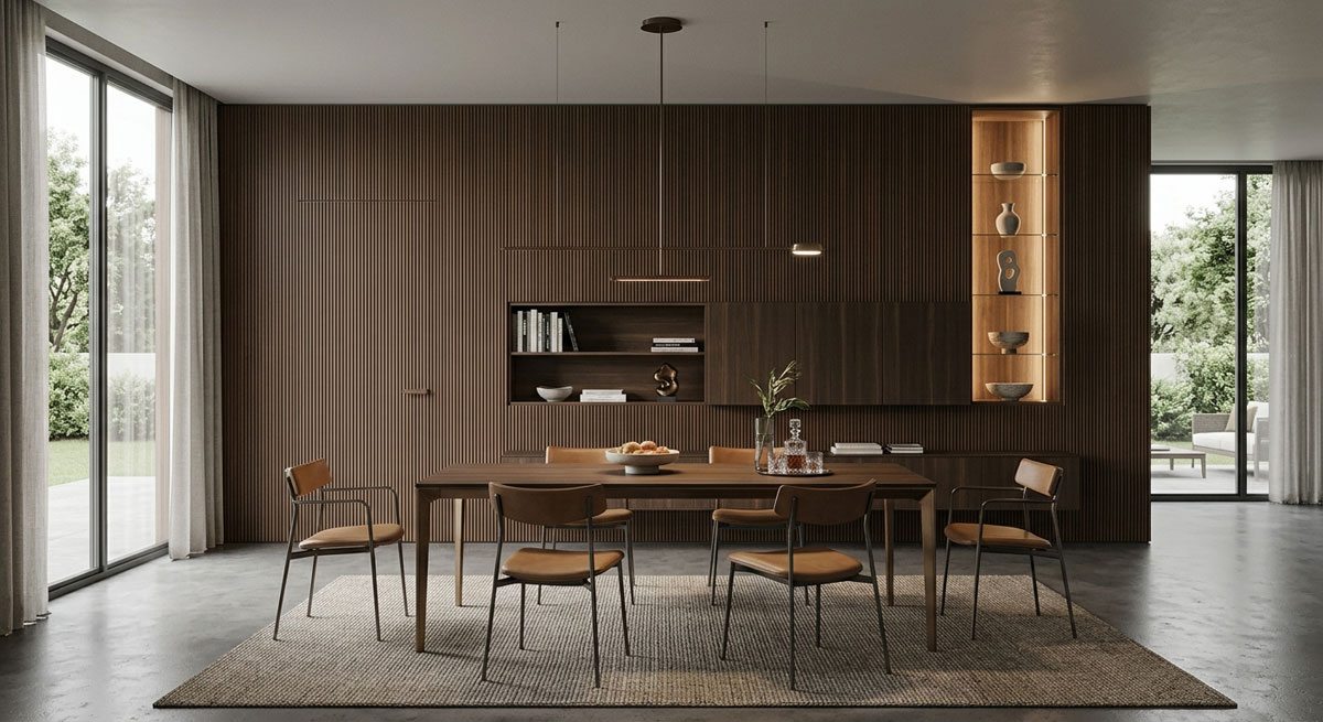 boiserie contemporanea zona pranzo boiserie contemporanea